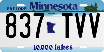 MN license plate 837TVV