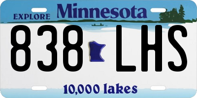 MN license plate 838LHS