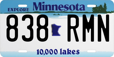 MN license plate 838RMN
