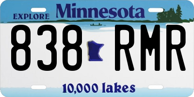 MN license plate 838RMR