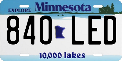 MN license plate 840LED