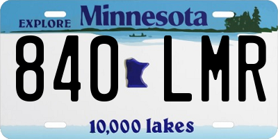 MN license plate 840LMR