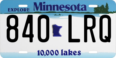 MN license plate 840LRQ