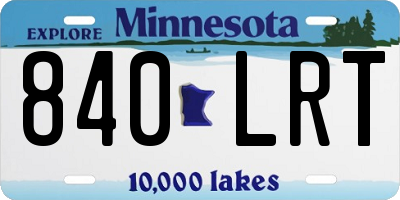 MN license plate 840LRT