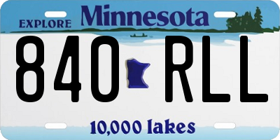 MN license plate 840RLL