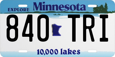 MN license plate 840TRI