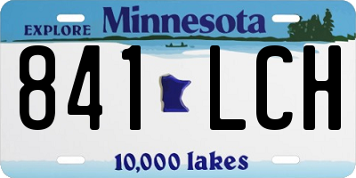 MN license plate 841LCH