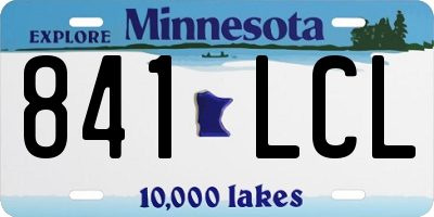 MN license plate 841LCL