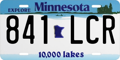 MN license plate 841LCR