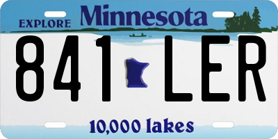 MN license plate 841LER