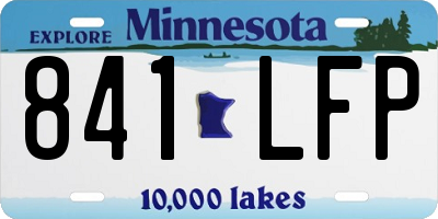 MN license plate 841LFP