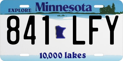 MN license plate 841LFY