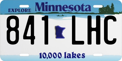MN license plate 841LHC