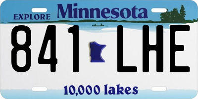 MN license plate 841LHE