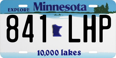 MN license plate 841LHP