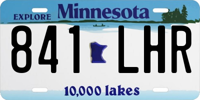 MN license plate 841LHR
