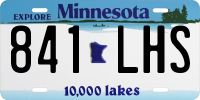MN license plate 841LHS