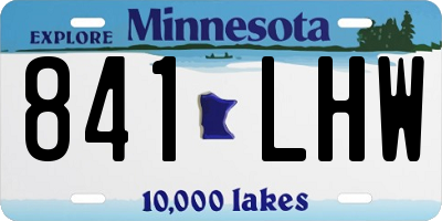 MN license plate 841LHW