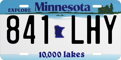 MN license plate 841LHY