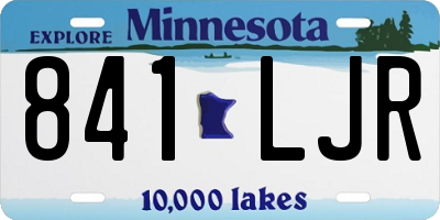 MN license plate 841LJR