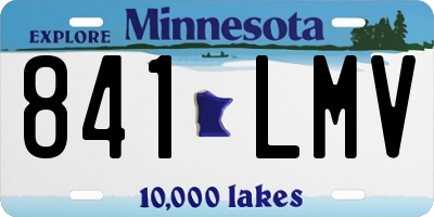 MN license plate 841LMV