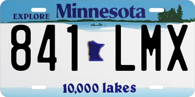 MN license plate 841LMX