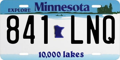 MN license plate 841LNQ