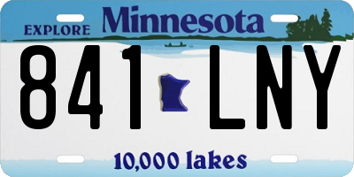 MN license plate 841LNY