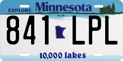 MN license plate 841LPL