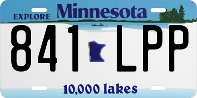 MN license plate 841LPP