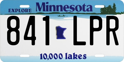 MN license plate 841LPR