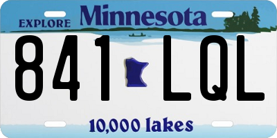 MN license plate 841LQL