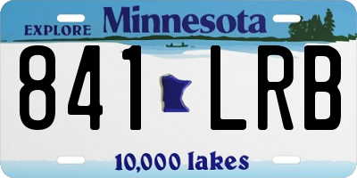 MN license plate 841LRB