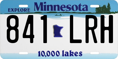 MN license plate 841LRH