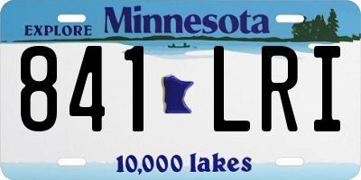 MN license plate 841LRI