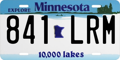 MN license plate 841LRM