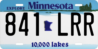 MN license plate 841LRR