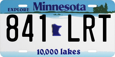 MN license plate 841LRT