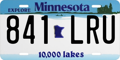 MN license plate 841LRU