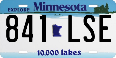 MN license plate 841LSE
