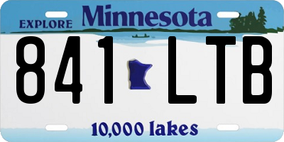 MN license plate 841LTB