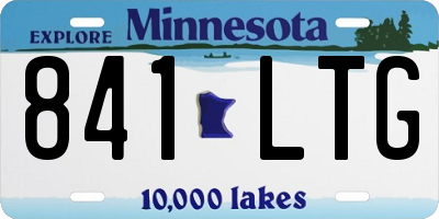 MN license plate 841LTG