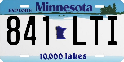 MN license plate 841LTI