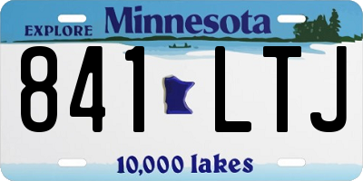 MN license plate 841LTJ