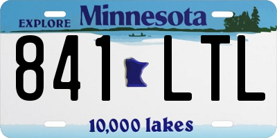 MN license plate 841LTL