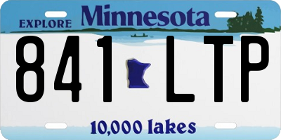 MN license plate 841LTP