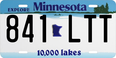 MN license plate 841LTT