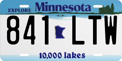 MN license plate 841LTW