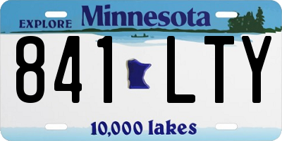 MN license plate 841LTY