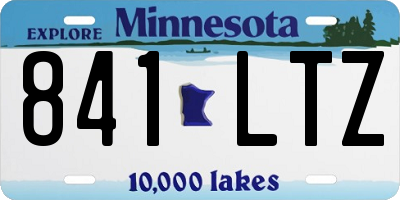 MN license plate 841LTZ